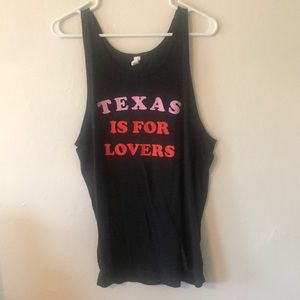 Texas is for Lovers Tank Charlie Southern Large